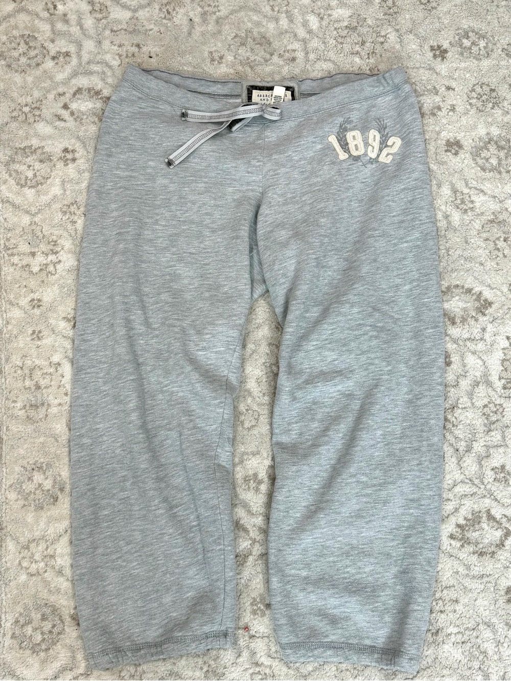 Vintage Y2K Abercrombie & Fitch Grey Sweatpants Low Rise Casual Comfy